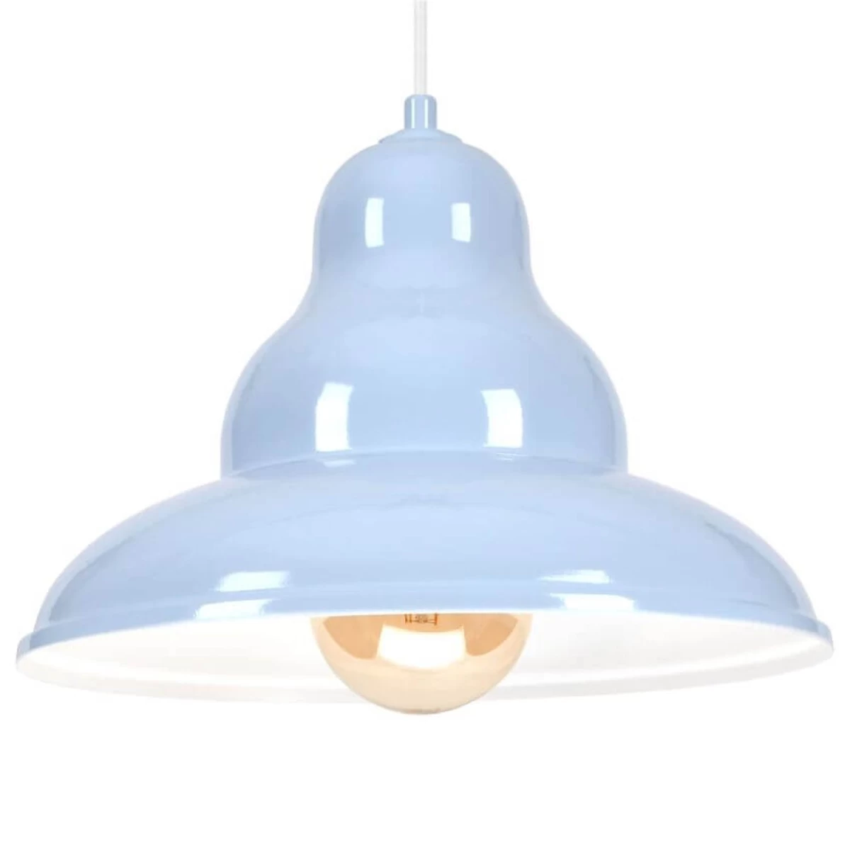 Bulma 1 Pakabinamas šviestuvas - Industrinis, Metalinis, Mėlynas 1xe27