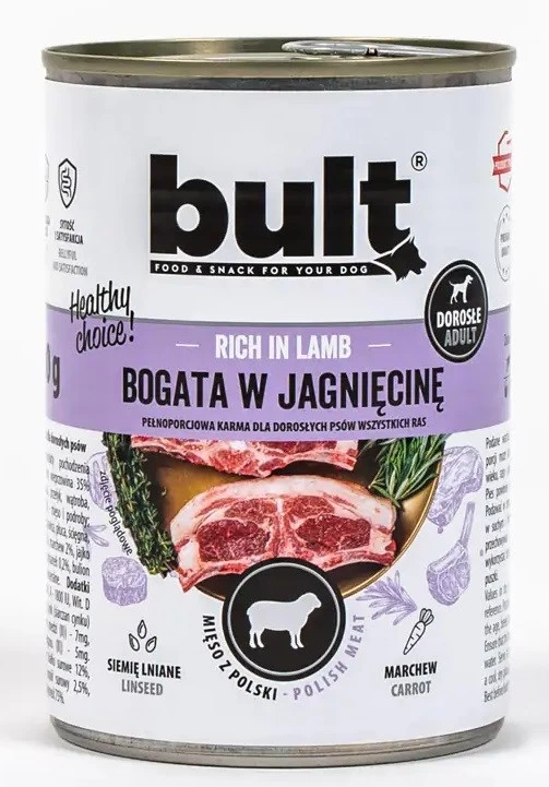 BULT Rich in lamb - Wet dog food - 400 g