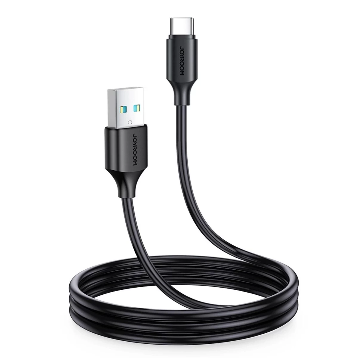 C Tipo Usb 3a 1 M Ilgio Juodas įkrovimo Ir Duomenų Perdavimo Kabelis.