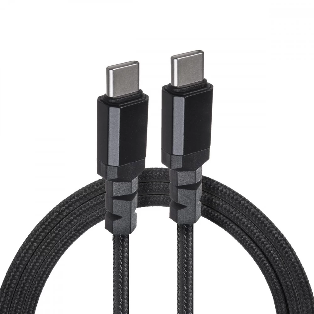 Cable 2x USB-C 100W 1m  PD black Maclean MCE491