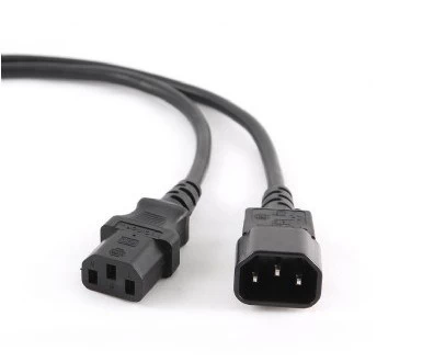 Cable GEMBIRD PC-189-VDE (C13 / IEC C13 / IEC 320 C13 - C14 ; 1,8m; black color)