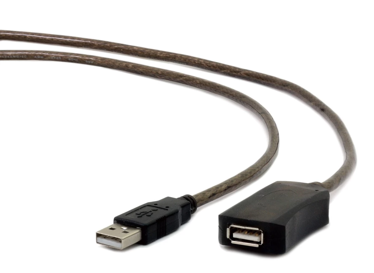 Cable GEMBIRD UAE-01-5M (USB 2.0 M - USB 2.0 F; 5m; black color)