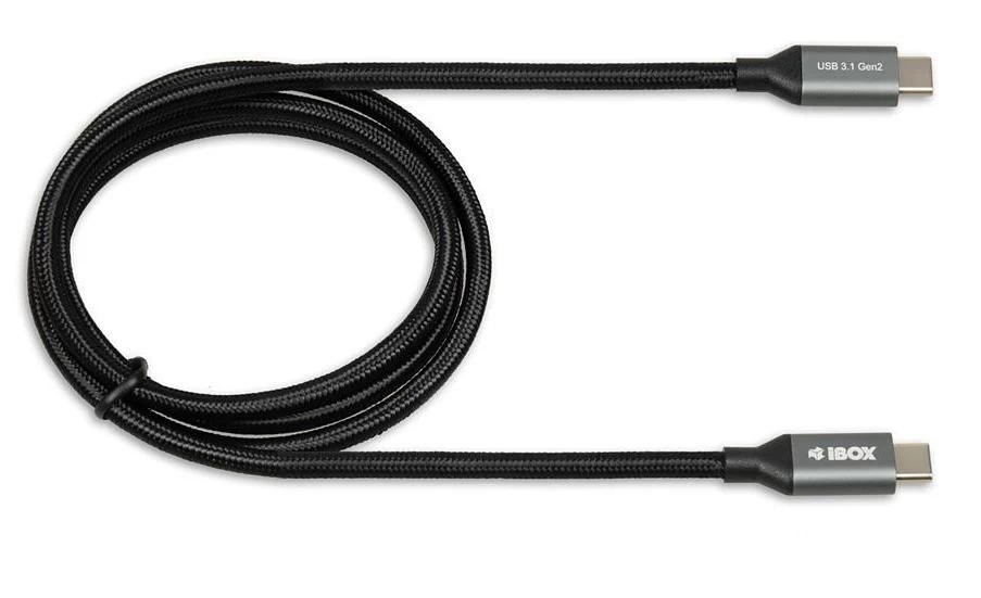 Cable IBOX IKUMTC31G2 (USB type C - USB type C ; 1m; black color)