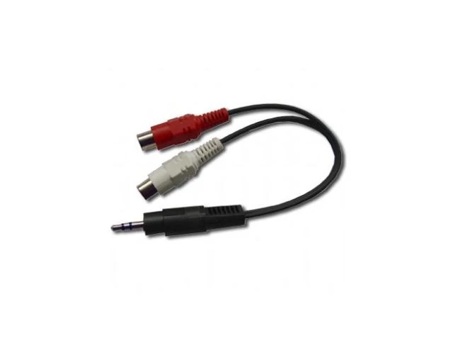 Cable Minijack-&gt;2xCinch  (F) 20cm