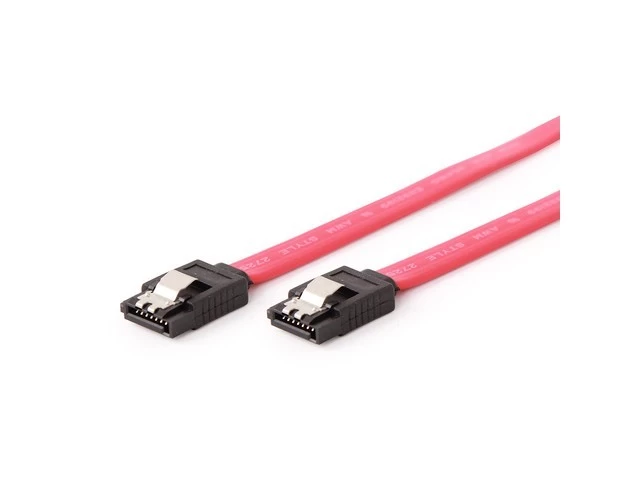 Cable SATA DATA III     metal clips 50cm