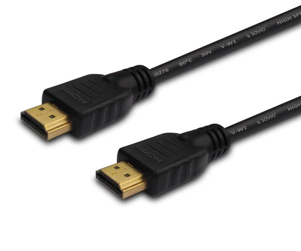 Cable SAVIO cl-05 (HDMI M - HDMI M; 2m; black color)