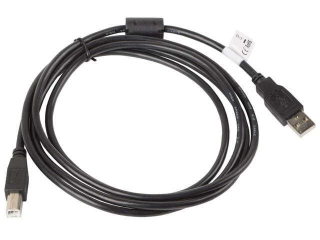 Cable USB 2.0 AM-BM     1.8M Ferryt black