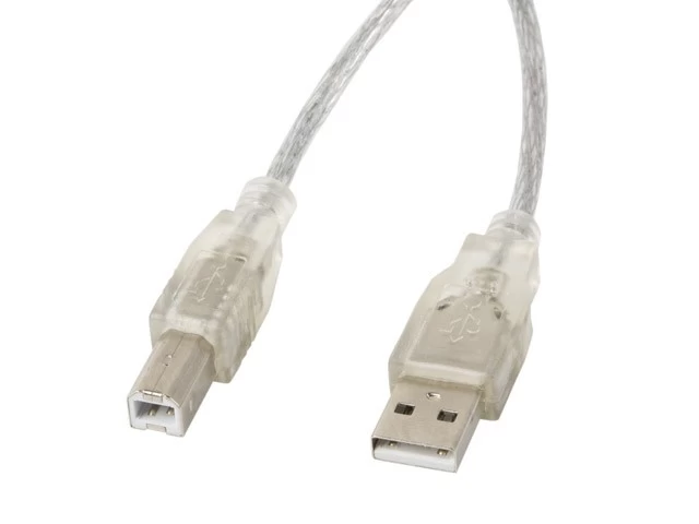 Cable USB 2.0 AM-BM     3M Ferryt transparent