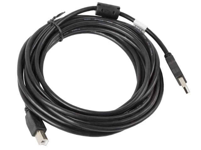Cable USB 2.0 AM-BM     5M Ferryt black