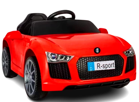 Cabrio B4 Raudonas Automobilis Su Akumuliatoriumi, Odinis, Nuotolinio Valdymo Pultelis 2.4g