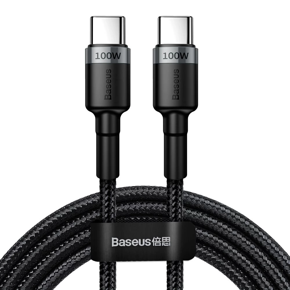 Cafule Nailoninis Kabelis Usb-c Power Delivery 2.0 100w 20v 5a 2m Pilkas
