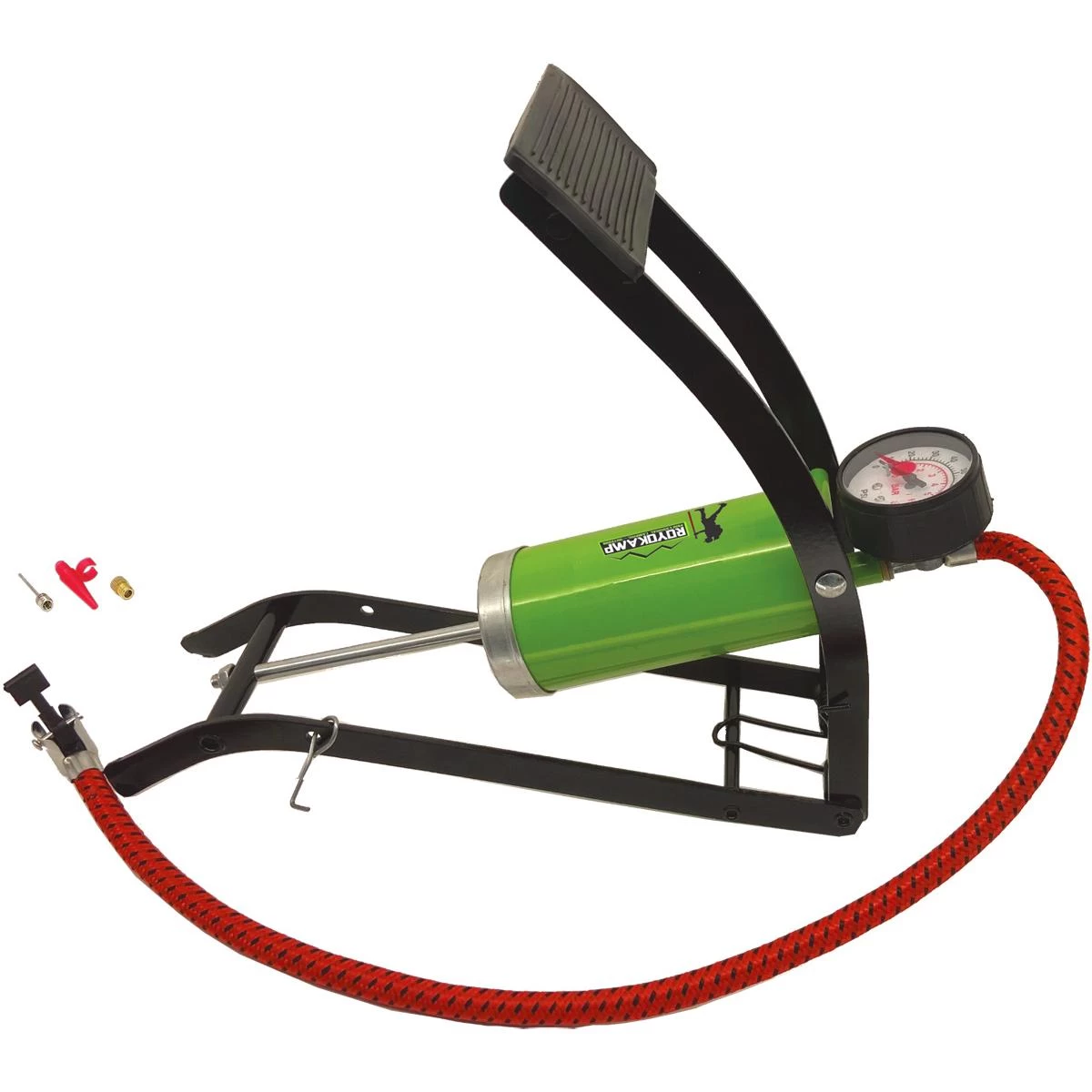 Camping Foot Pump Su Manometru 55x120mm Royokamp