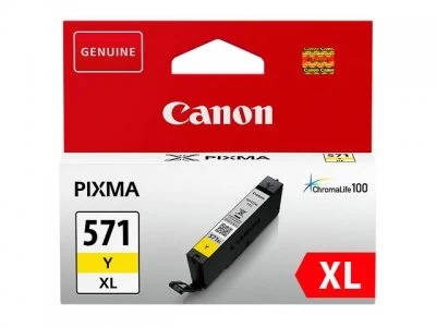 Canon CLI-571XL Y (0334C001) Rašalinė kasetė, Geltona