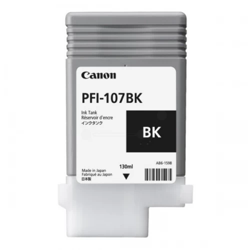 Canon PFI-107BK (6705B001) Rašalinė kasetė, Juoda