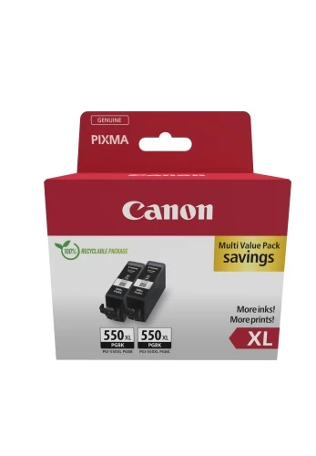 Canon PGI-550XL PGBK (6431B010) Rašalinių kasečių komplektas, Juoda