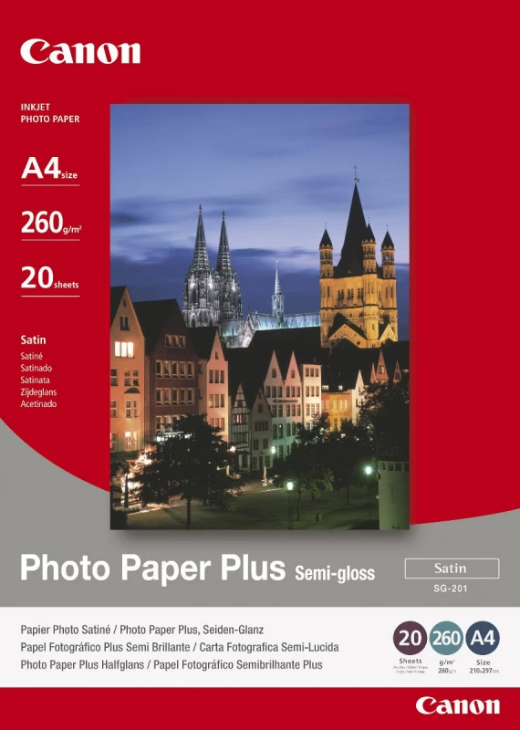 Canon Photo Paper Plus Semi-gloss 260g A4 Sg-201 1686b021