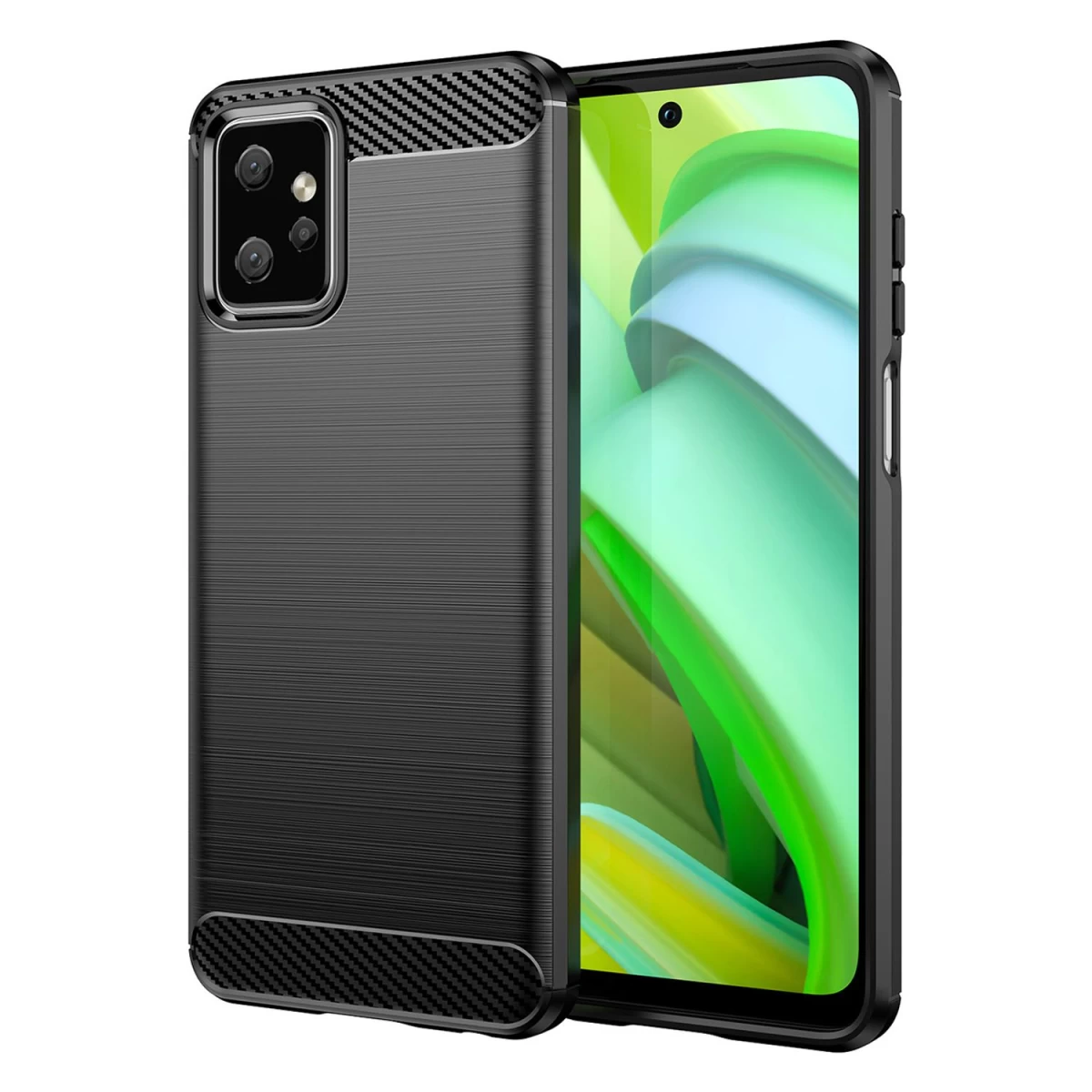 Carbon Case Silikoninis Lankstus Anglies Juodos Spalvos Dangtelis, Skirtas Motorola Moto G Power 2023 Carbon Case Silikoninis Lankstus Anglies Juodos Spalvos Dangtelis, Skirtas Motorola Moto G Power 2023
