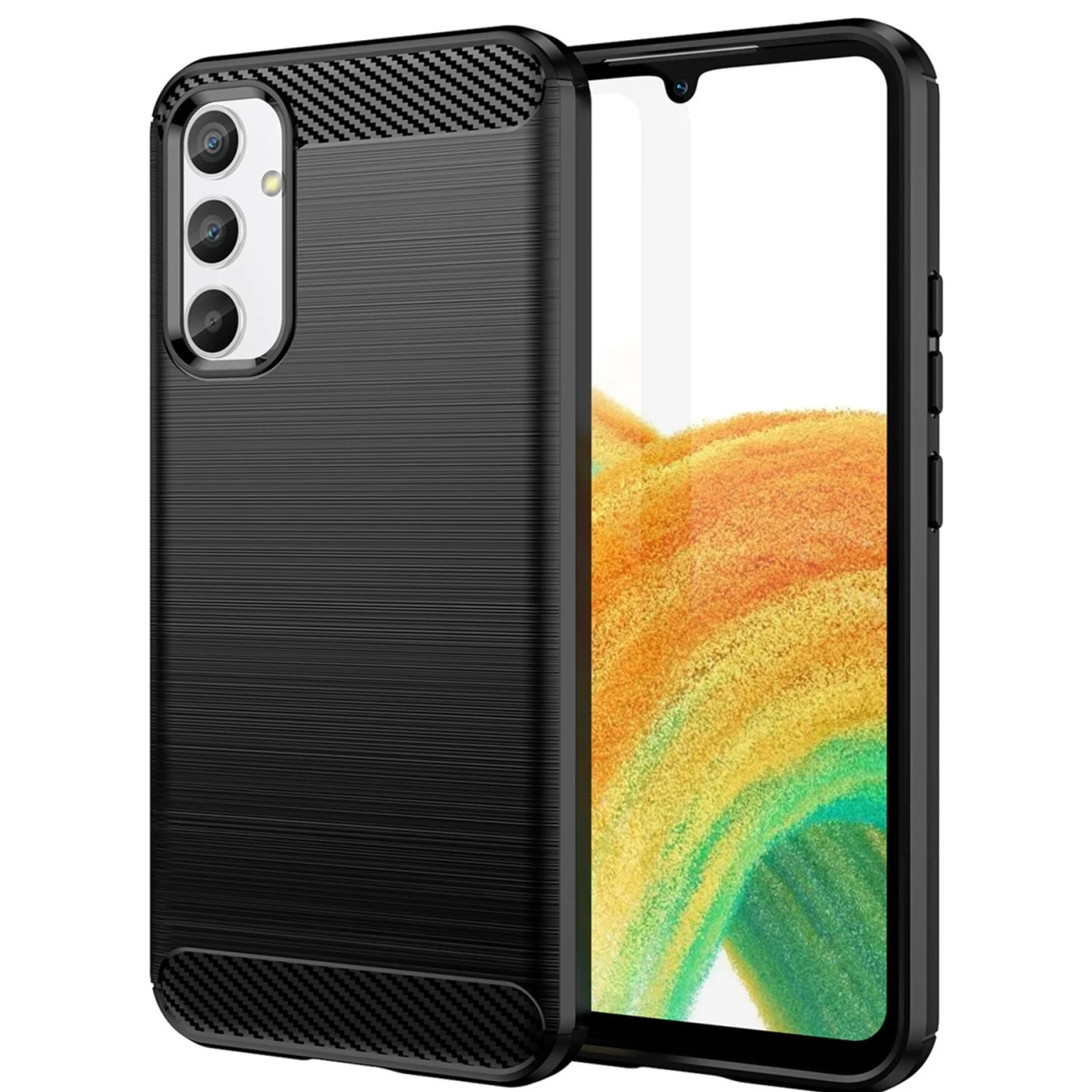 carbon Case Silikoninis Lankstus Anglies Juodos Spalvos Dangtelis, Skirtas samsung Galaxy A04e carbon Case Silikoninis Lankstus Anglies Juodos Spalvos Dangtelis, Skirtas samsung Galaxy A04e