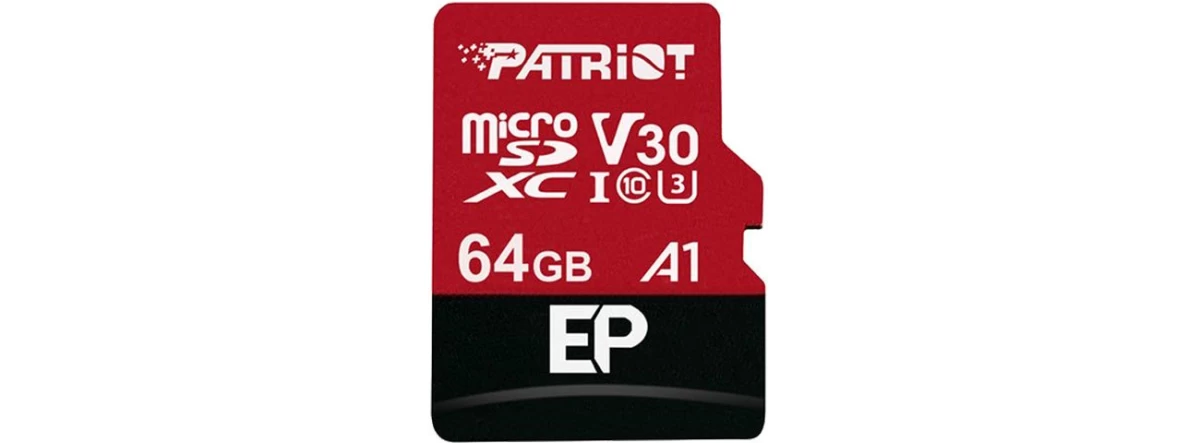 Card Patriot Memory EP Pro PEF64GEP31MCX (64GB; Class 10, Class U3)