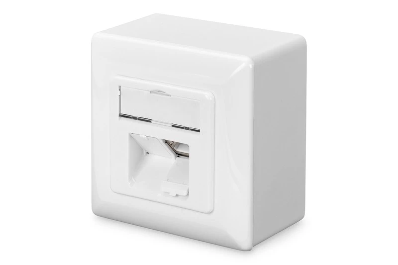 CAT 6 modular wall outle t shielded 2x RJ45 LSA