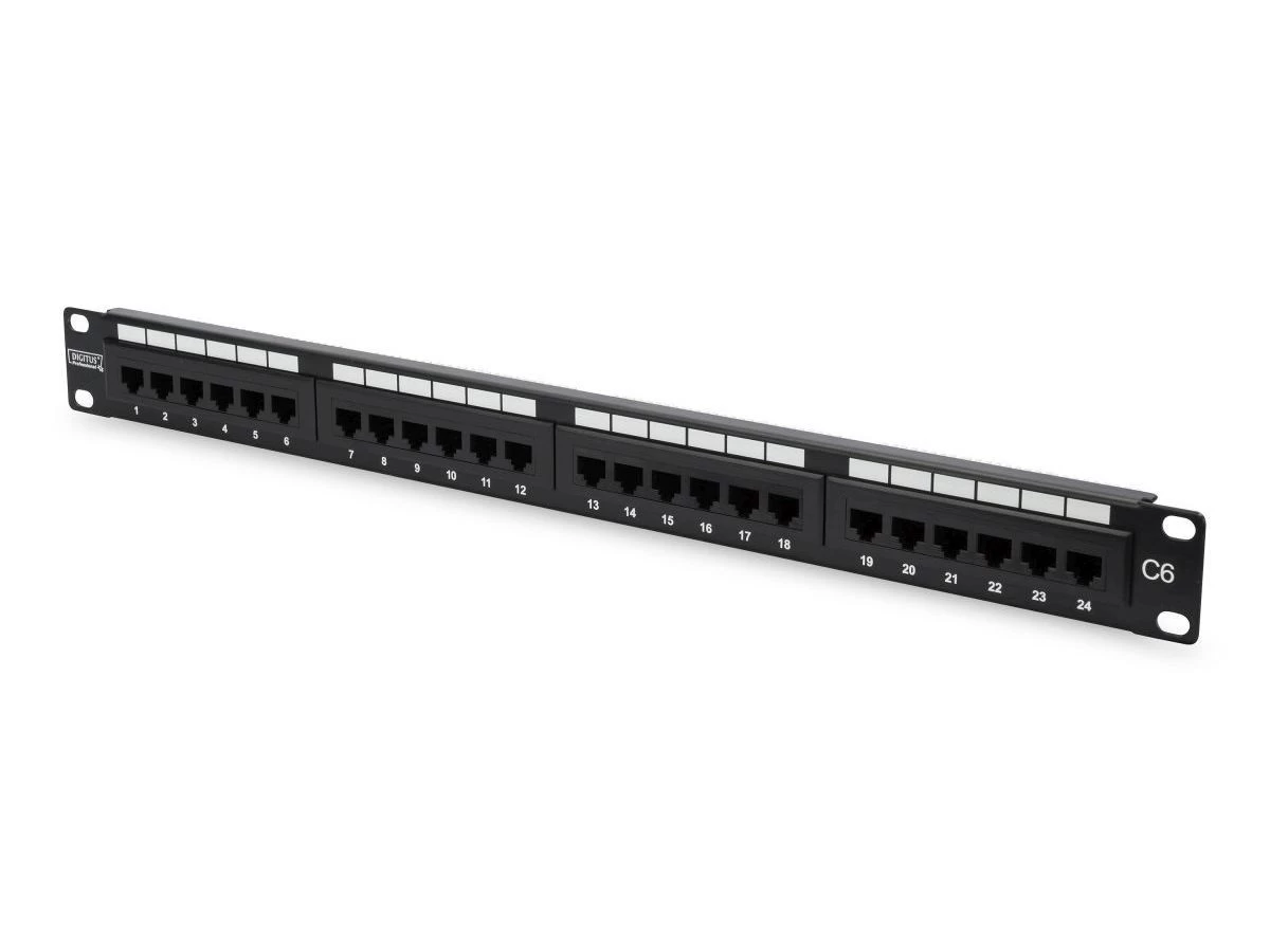 CAT6 patch panel unshiel ded 24-port RJ45 LSA 1U