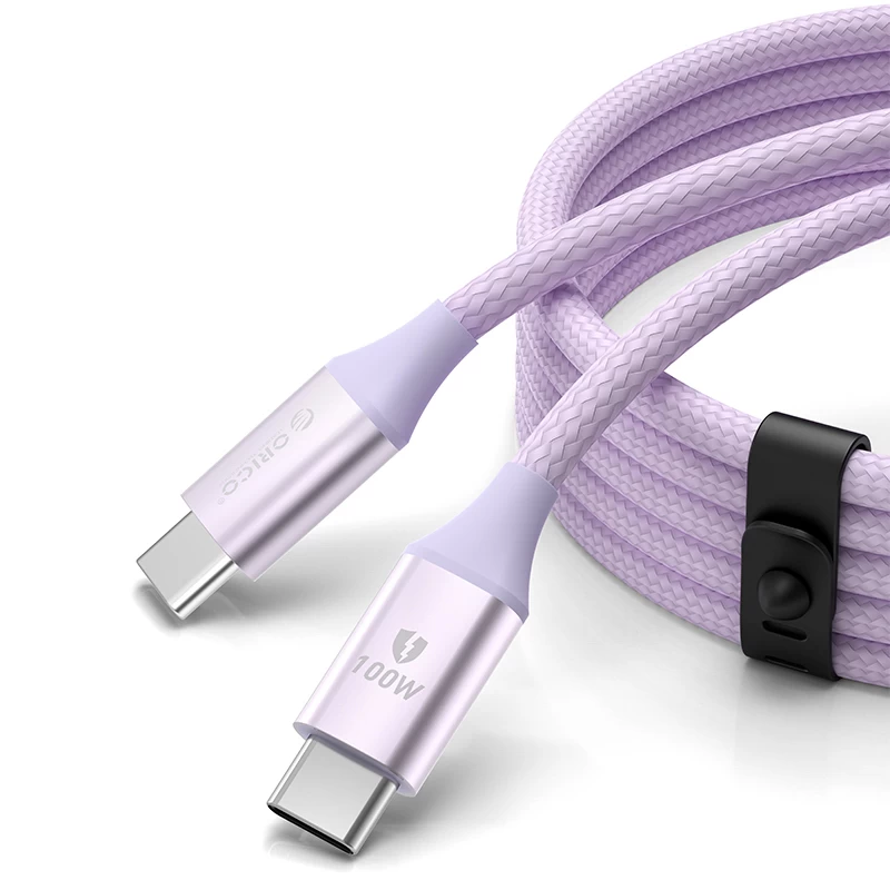 Cdx 100w 5a Power Delivery Usb-c Kabelis 1 M - Violetinės Spalvos