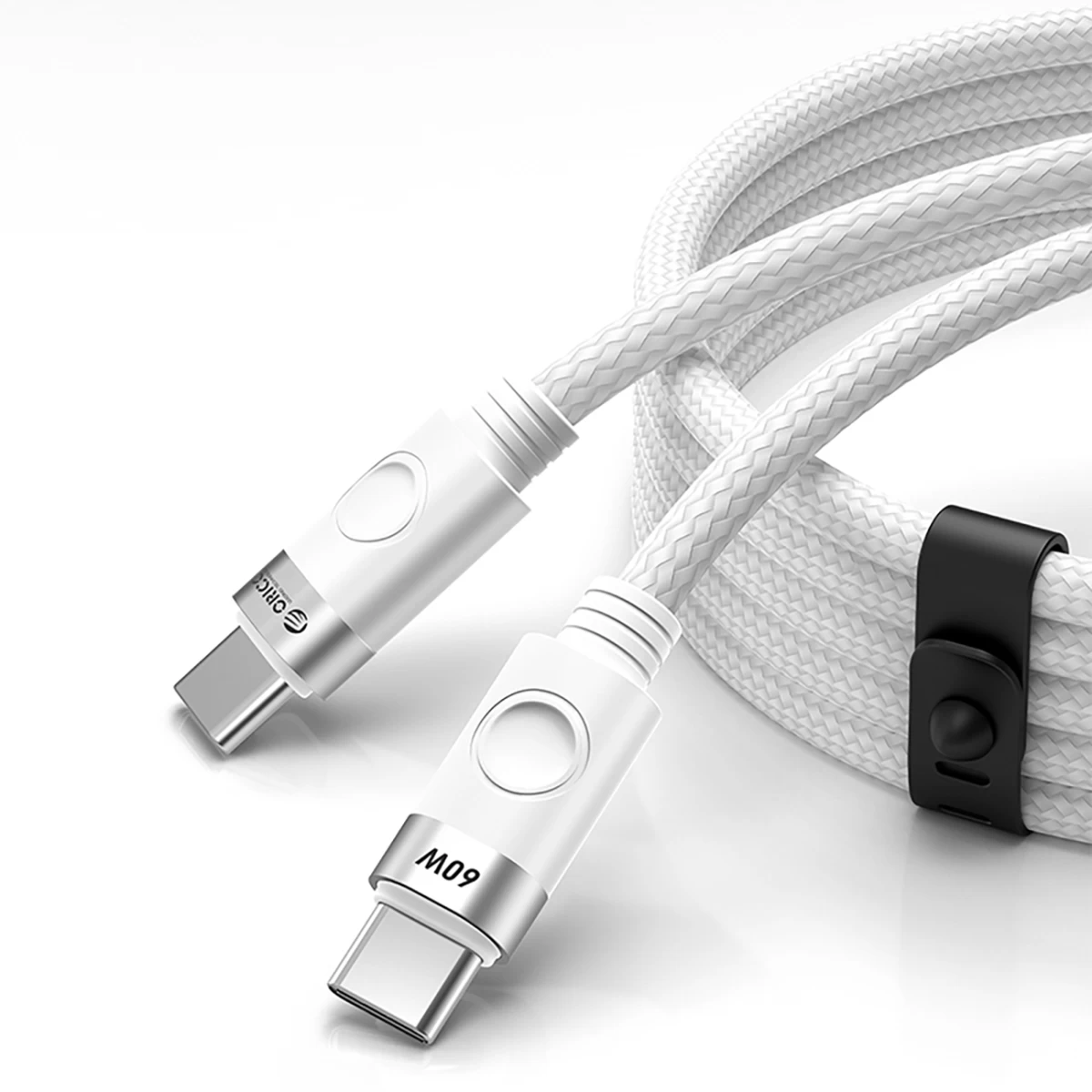 Cdx 60w 3a Power Delivery Usb-c Kabelis 1 M - Baltas