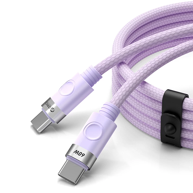 Cdx 60w 3a Power Delivery Usb-c Kabelis 1 M - Violetinės Spalvos