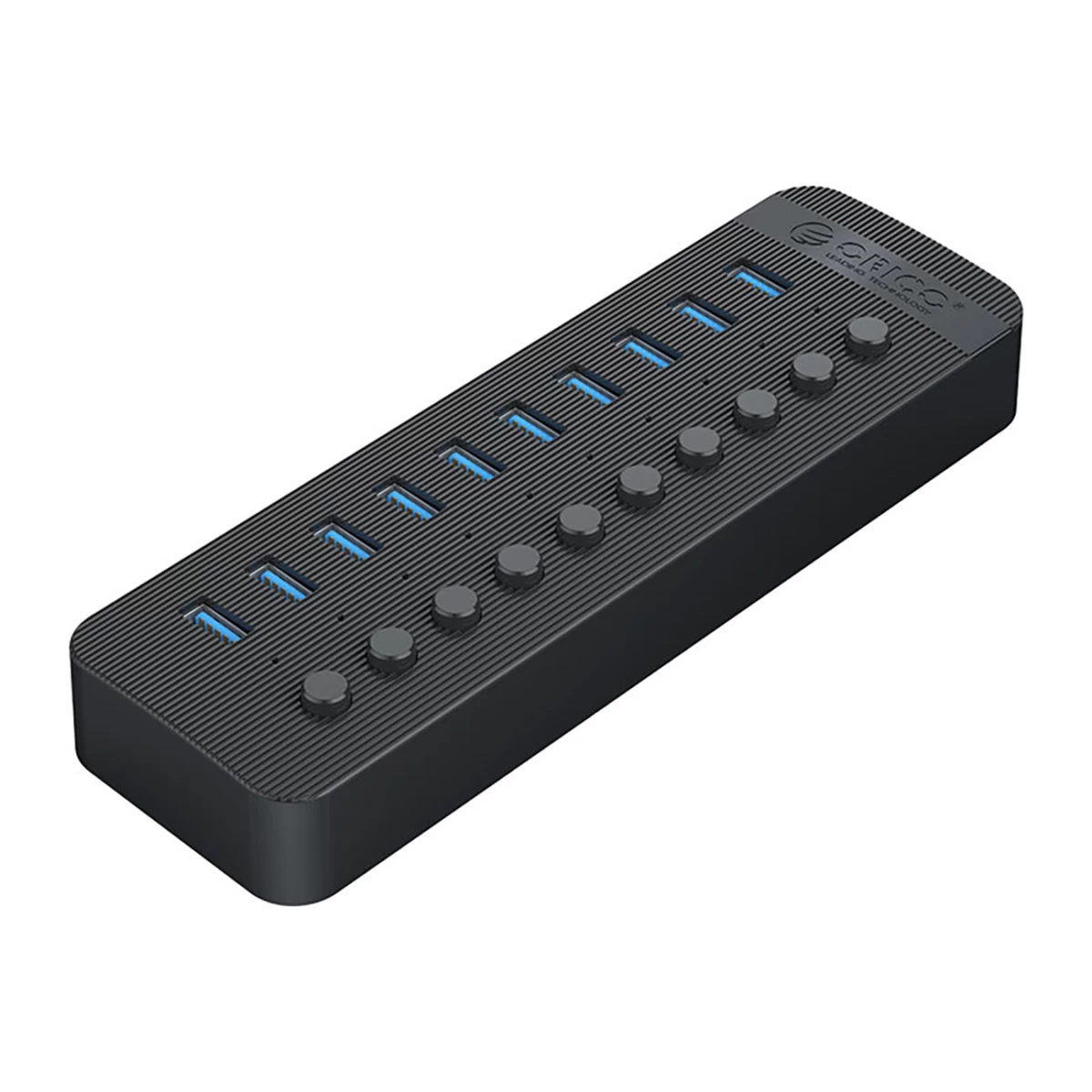 Centratorius Ct2u3-10ab Su 10x Usb-a Jungikliais - Juodas Centratorius Ct2u3-10ab Su 10x Usb-a Jungikliais - Juodas