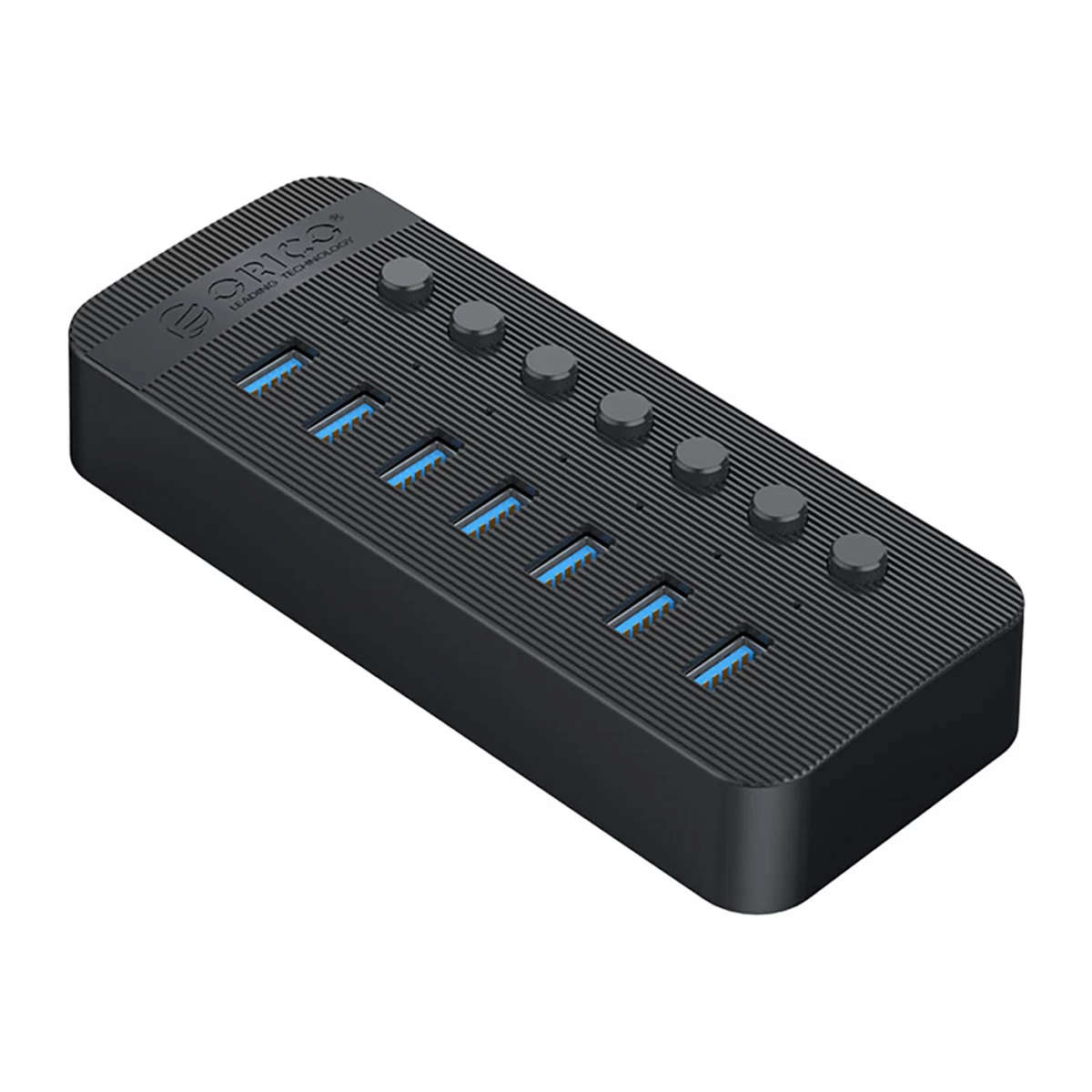 Centratorius Ct2u3-7ab Su 7x Usb-a Jungikliais - Juodas Centratorius Ct2u3-7ab Su 7x Usb-a Jungikliais - Juodas