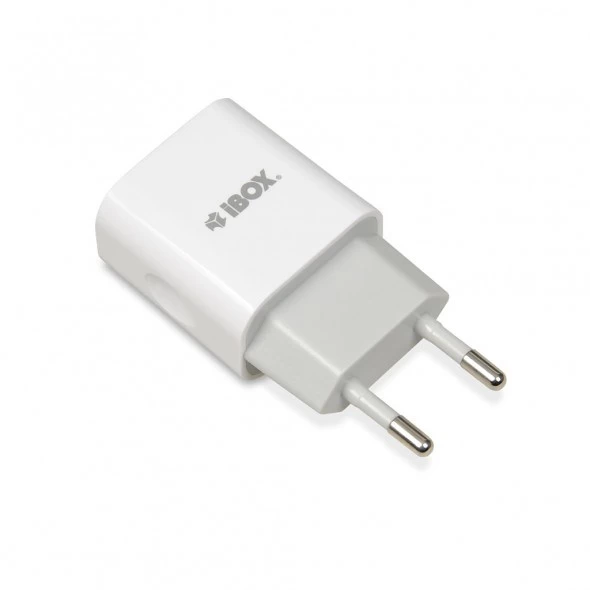 Charger mains IBOX C-35 1A WHITE ILUC35W (USB; white color)