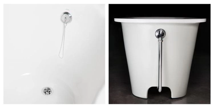 Chromuotas sifonas PAA vonioms Vario, Vario Long, Vario Round