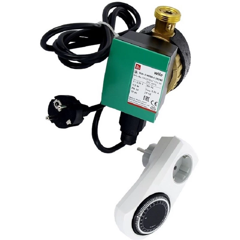 Cirkuliacinis siurblys Wilo Star-Z NOVA C su laikmačiu