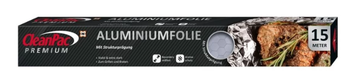 Cleanpac, Aliuminio Folija 15 M, 1 Vnt. (vokietijos Produktas).