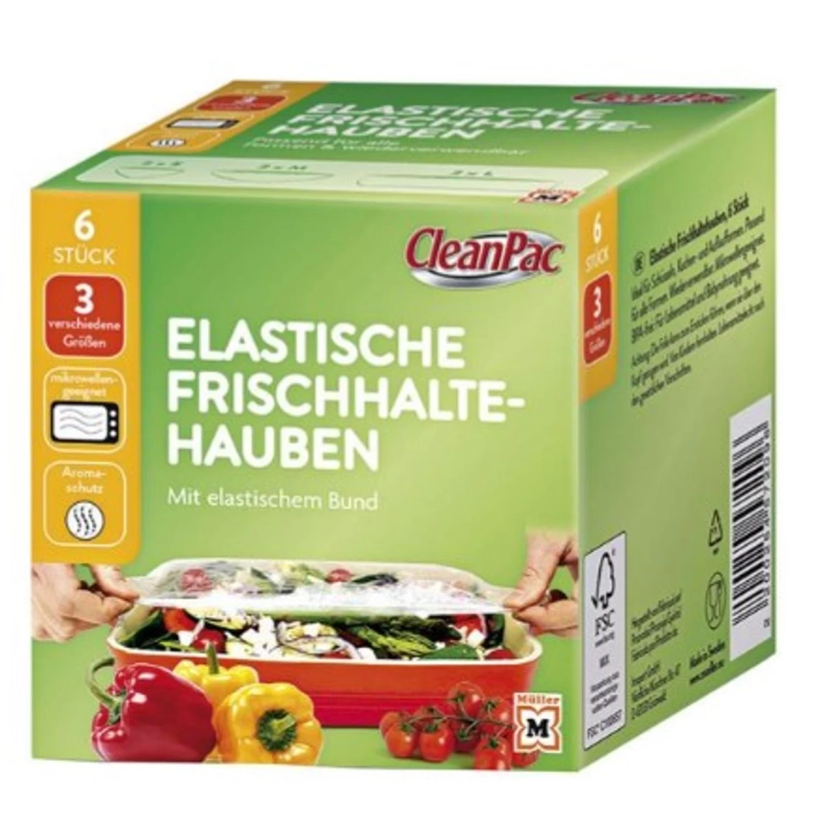Cleanpac, Fresh, Maišeliai Maisto Produktams Laikyti, 6 Vnt. (vokietijos Produktai).