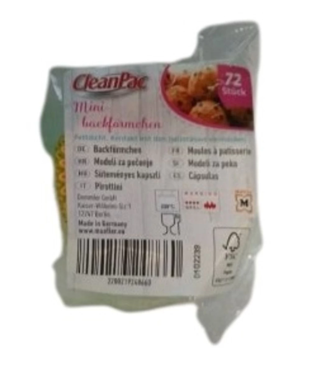 cleanpac, Kepimo Formos, 72 Vienetai (vokietijos Produktas).
