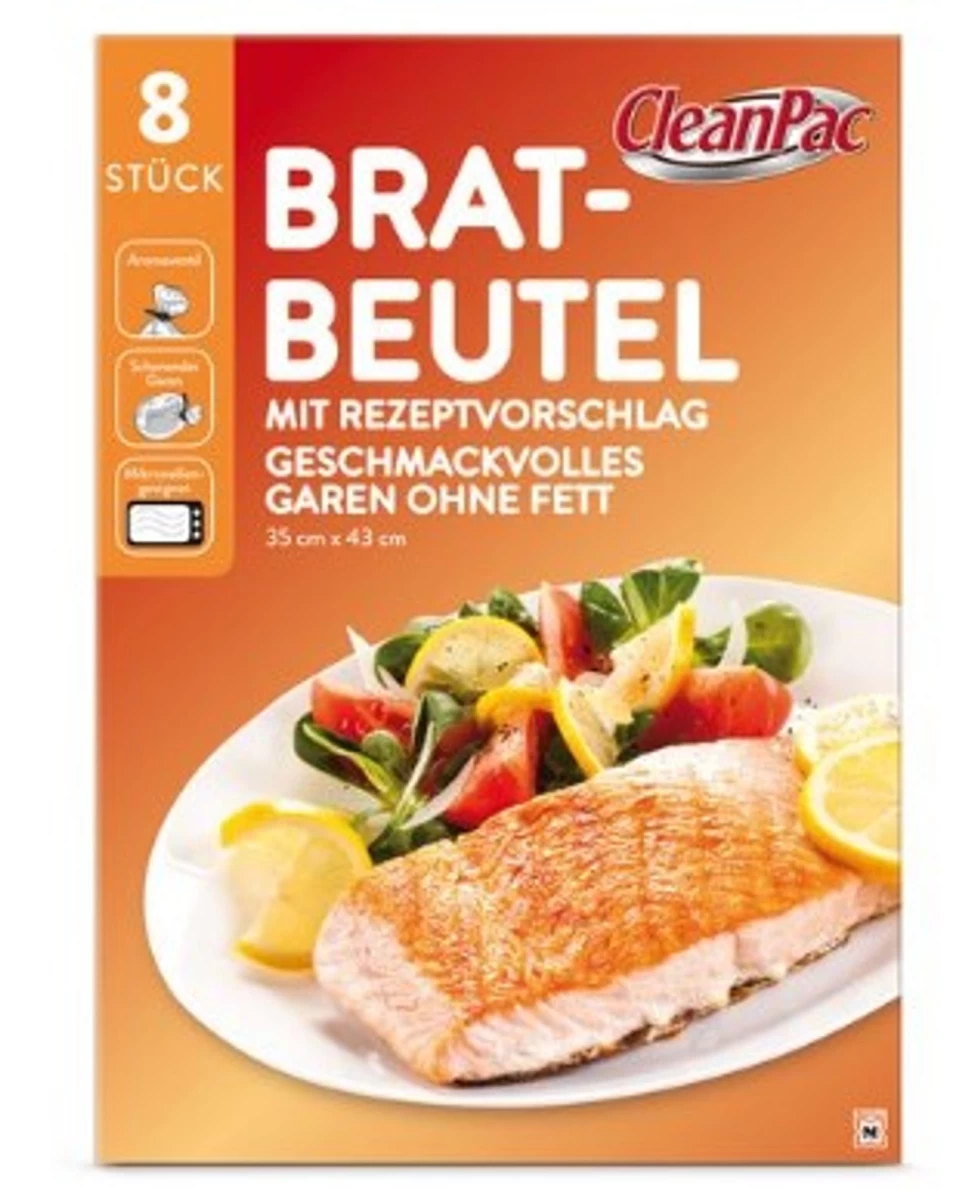 Cleanpac, Kepimo Maišeliai, 8 Vnt. (vokietijos Produktas).
