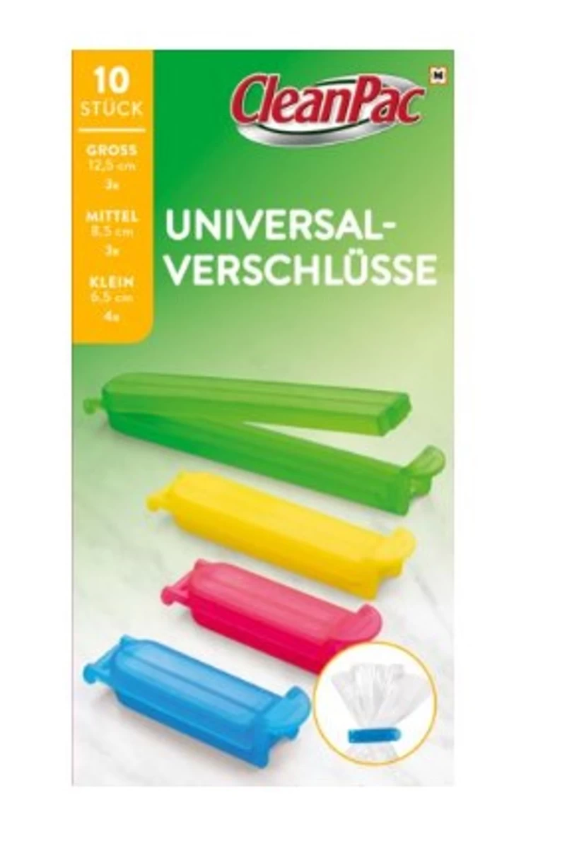 Cleanpac, Universalūs Uždarymo įtaisai, 10 Vienetų (vokietijos Produktas).