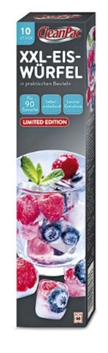 cleanpac, Xxl Maišeliai Ledo Kubeliams, 10 Vienetų (vokietijos Produktai).