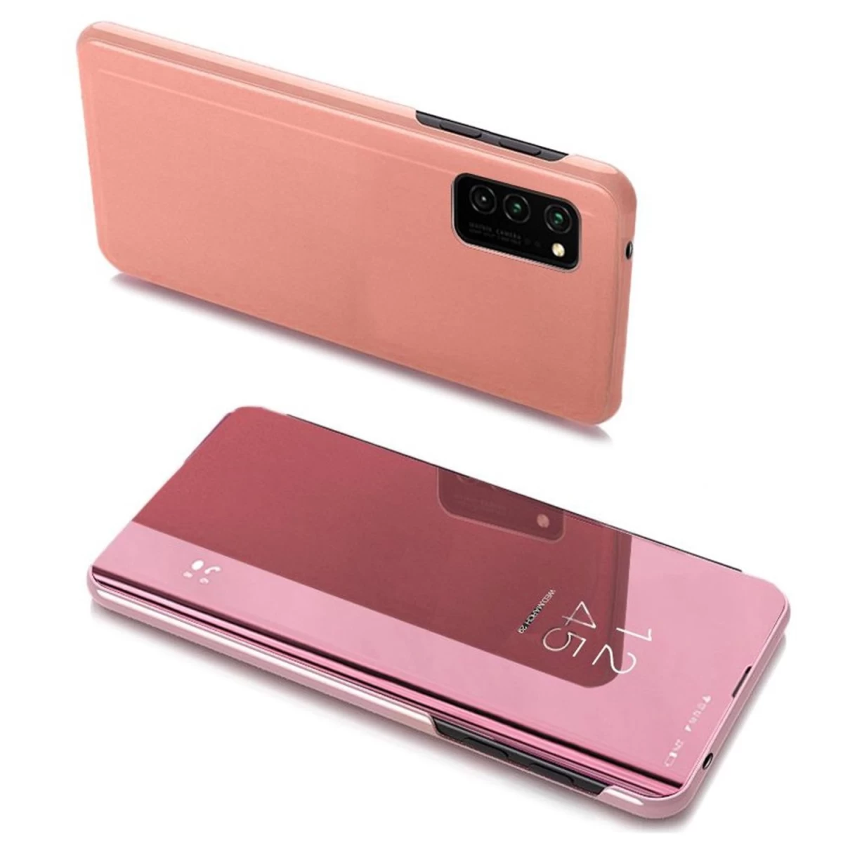 clear View Case Apverčiamasis Dėklas samsung Galaxy A03s (166.5) Pink