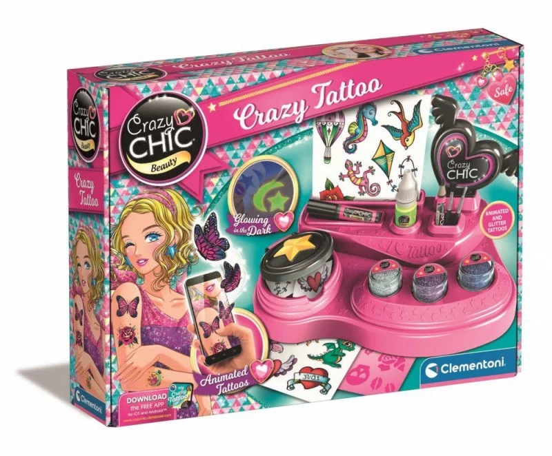 Clementoni Crazy Chic. Beprotiškos Tatuiruotės 18771