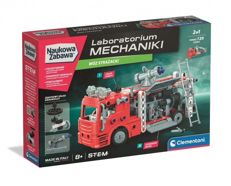 Clementoni Mechanikos Laboratorija. Ugniagesių Komanda 50245