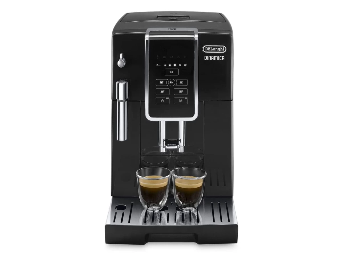 Coffee machine fully automatic DeLonghi Dinamica ECAM 350.15 B (1450W; black color)