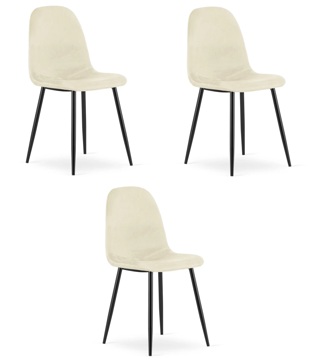 Como Kėdė - Smėlio Spalvos Aksomas X 3