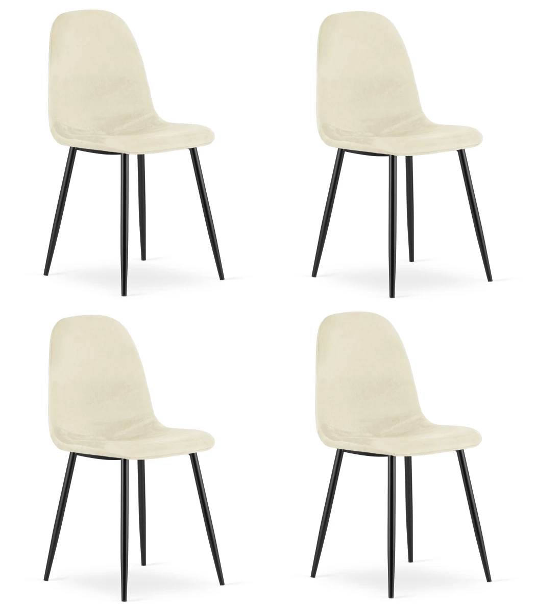 Como Kėdė - Smėlio Spalvos Aksomas X 4