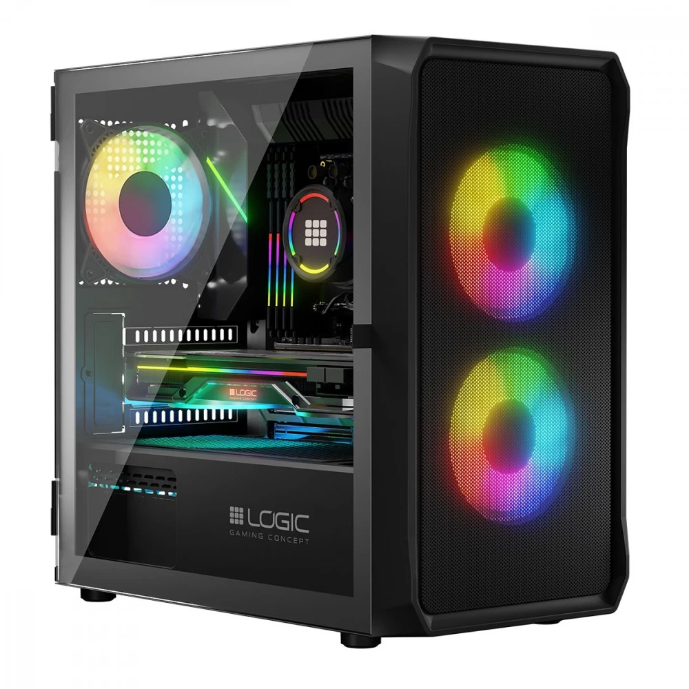 Computer case PORTOS    ARGB MINI Black