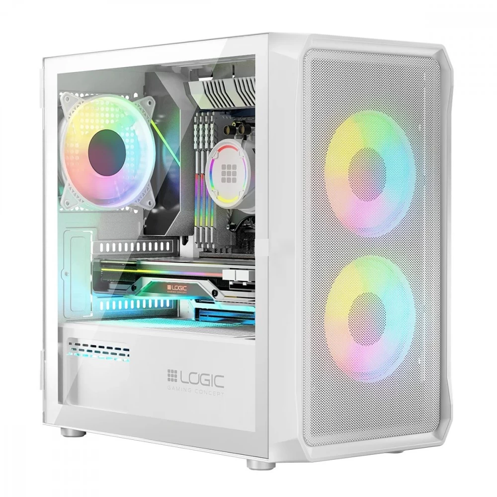 Computer case PORTOS    ARGB Mini white