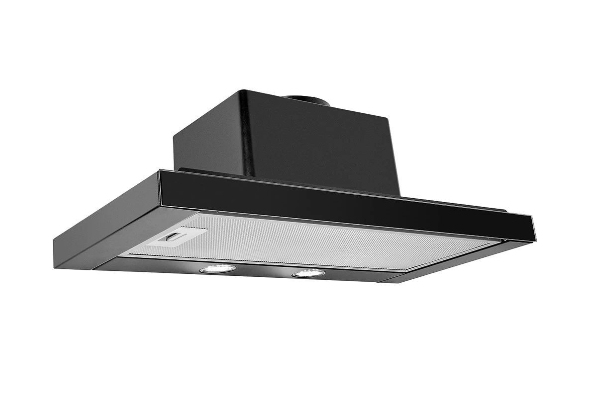 Cooker hood telescopic CIARKO SL-NT 60 Glass Czarny (275 m3/h; 600mm; black color)