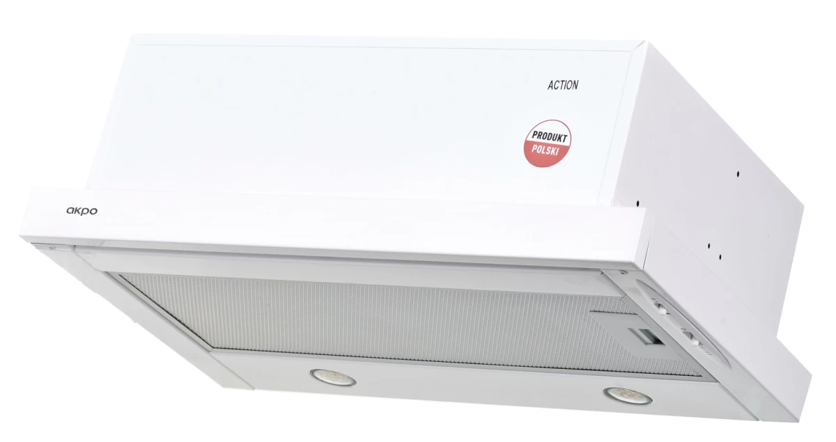 Cooker hood under-cabinet AKPO WK-7 LIGHT ECO 50 BIAŁY (265,5 m3/h; 500mm; white color)