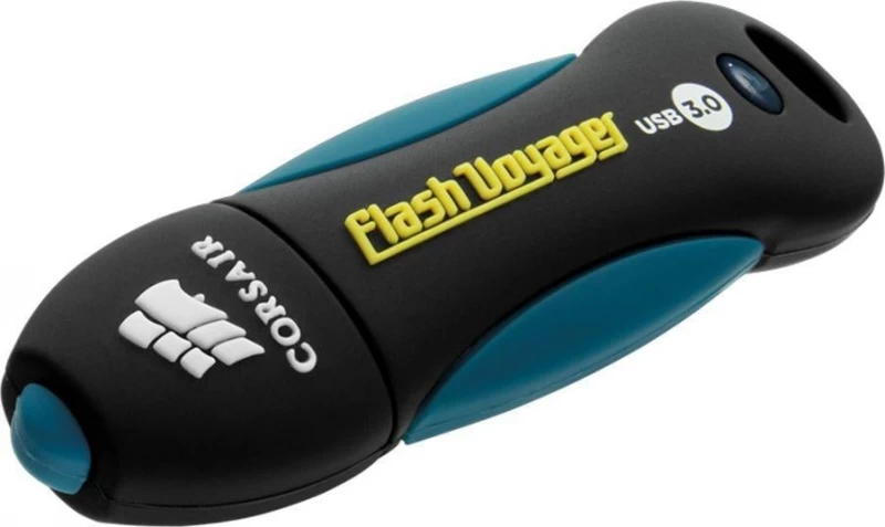 Corsair Flash Voyager (64 Gb /usb 3.0 / Juoda/mėlyna )
